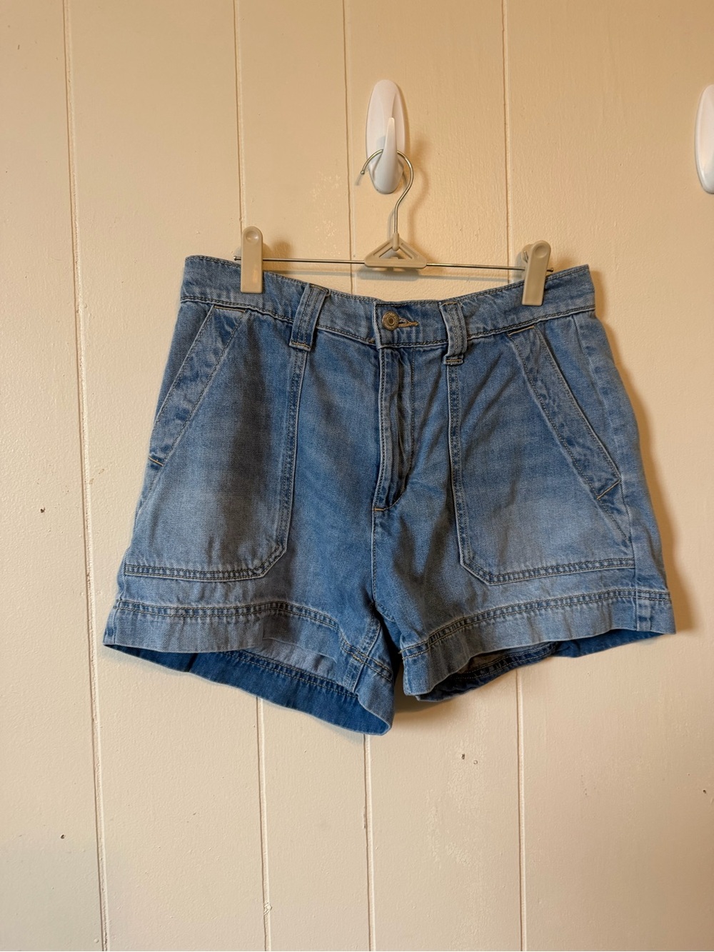 Old Navy Light Blue Denim High-Rise Shorts
